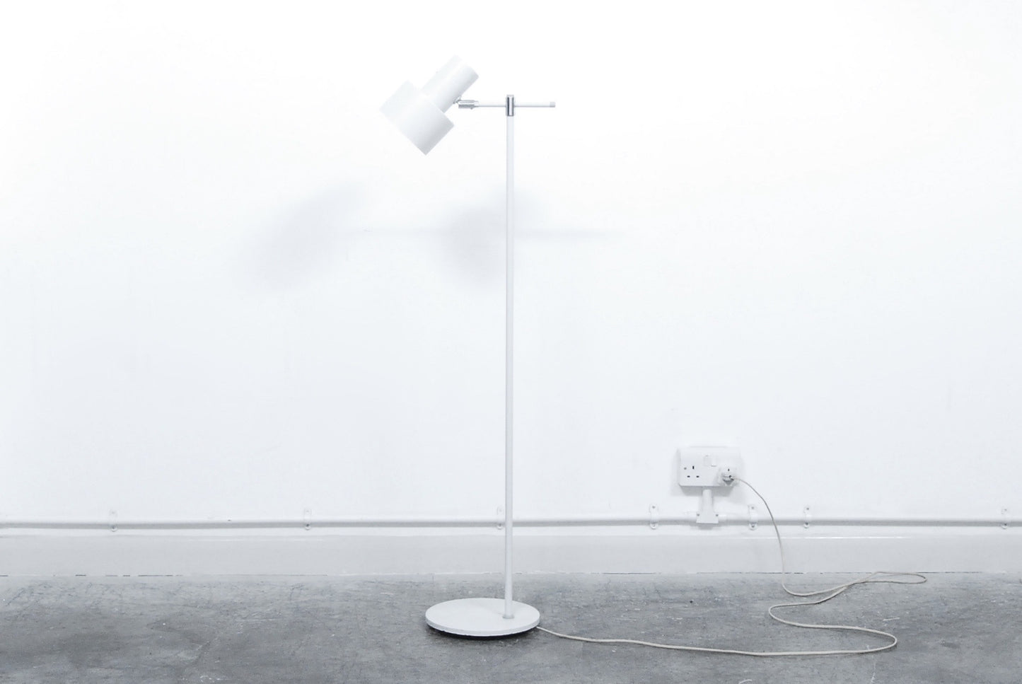 White Junior floor lamp by Jo Hammerborg