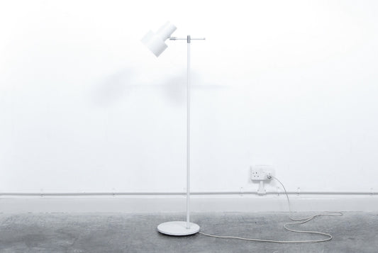 White Junior floor lamp by Jo Hammerborg