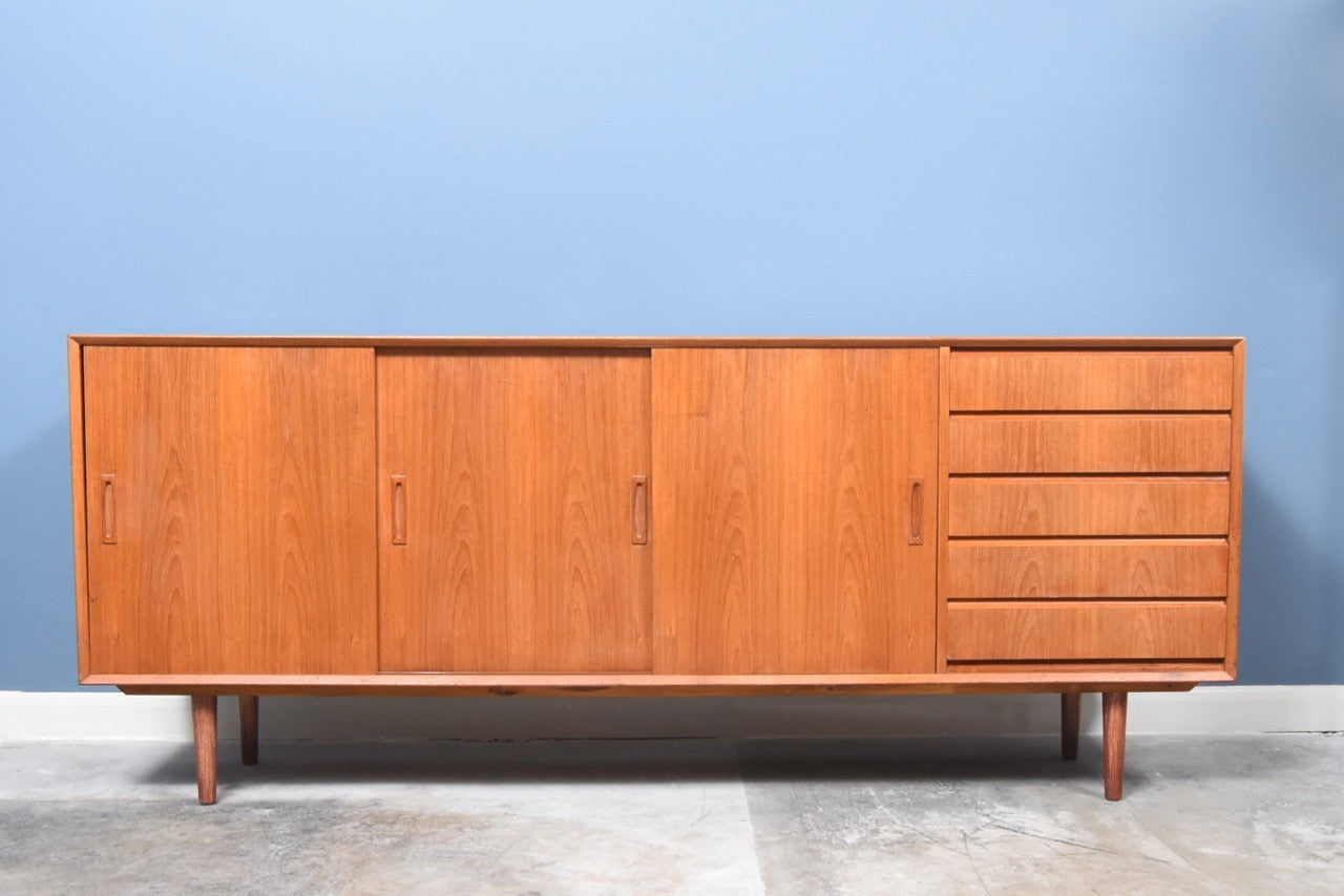 Long teak sideboard