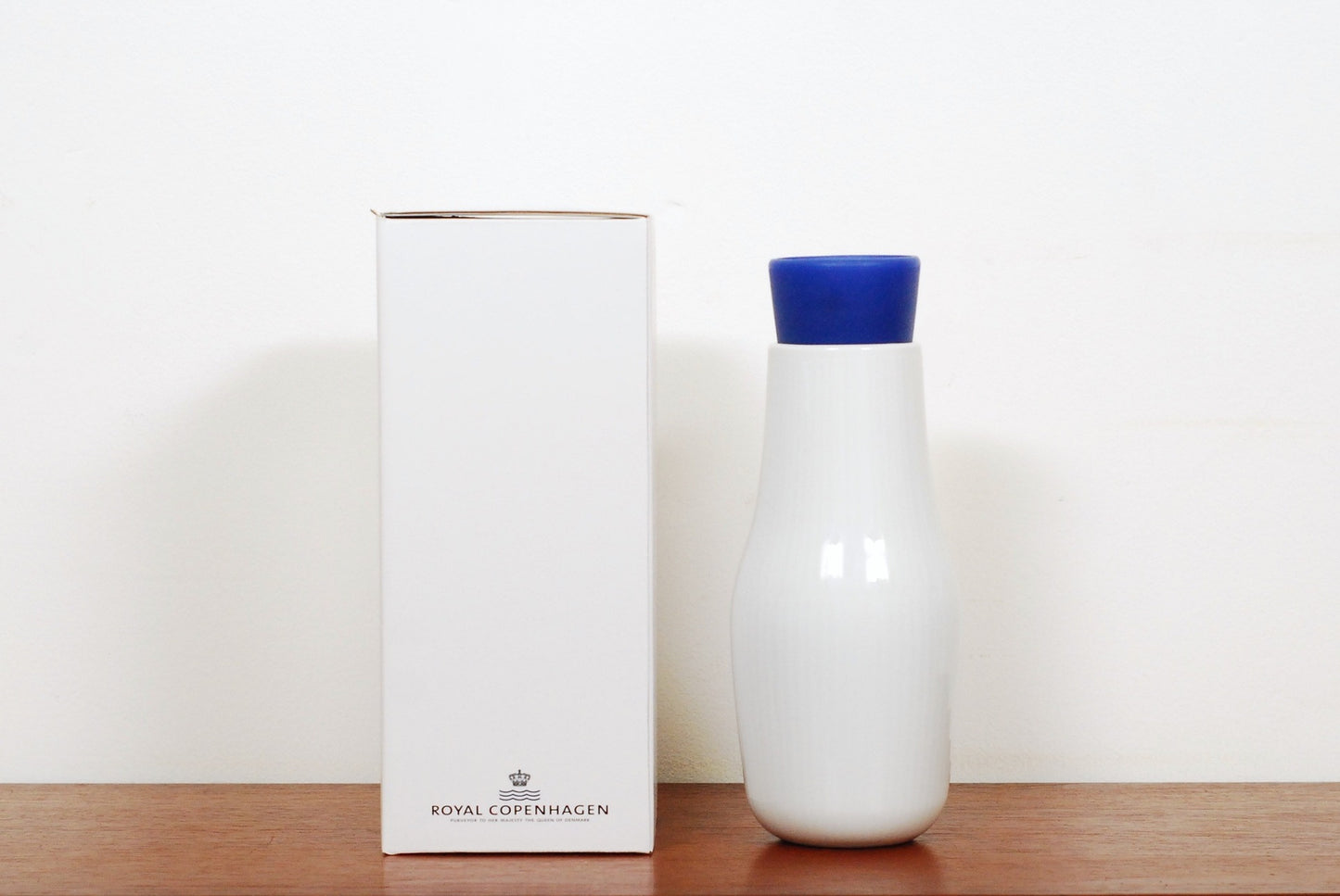 White Fluted bottle by Royal Copenhagen