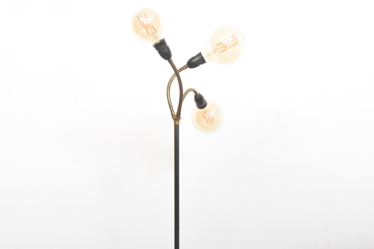 Three headed floor lamp