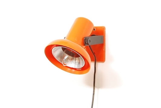 Pair of orange wall lights