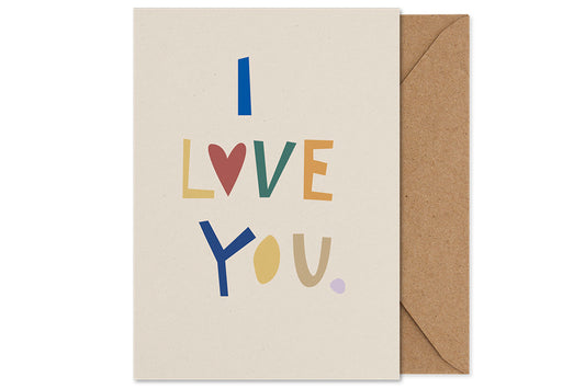 I Love You art card by Helena Ravenne - A5