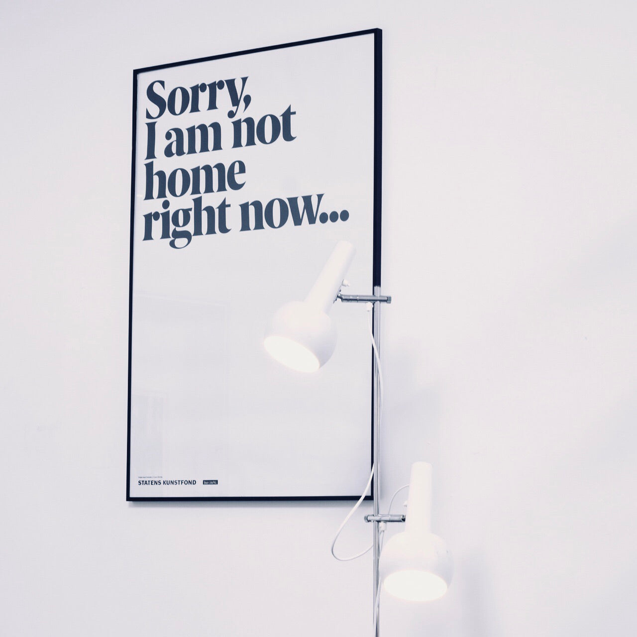 “Sorry” art print with frame