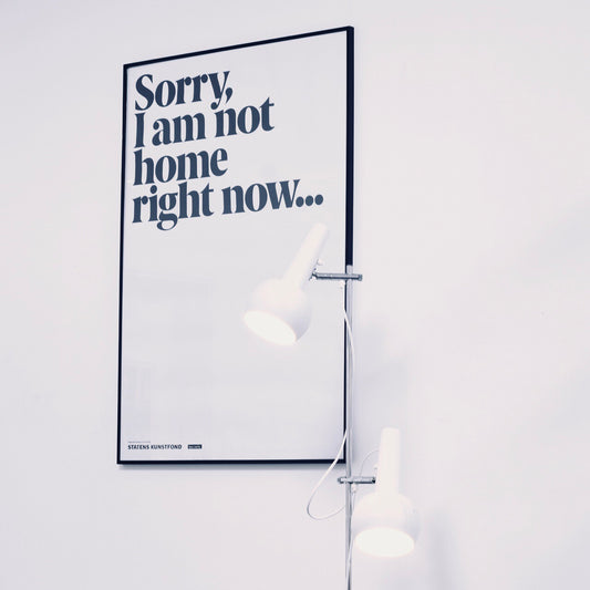 “Sorry” art print with frame