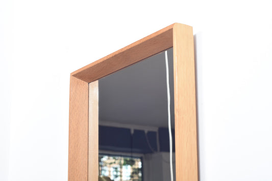 Long oak mirror