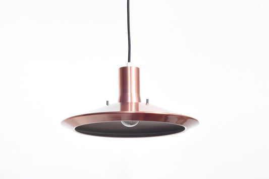 Large copper pendant light