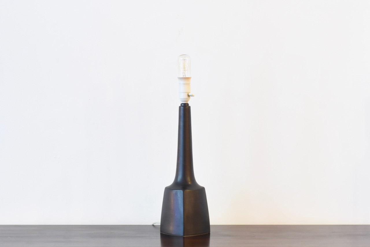 Black ceramic table lamp no.2
