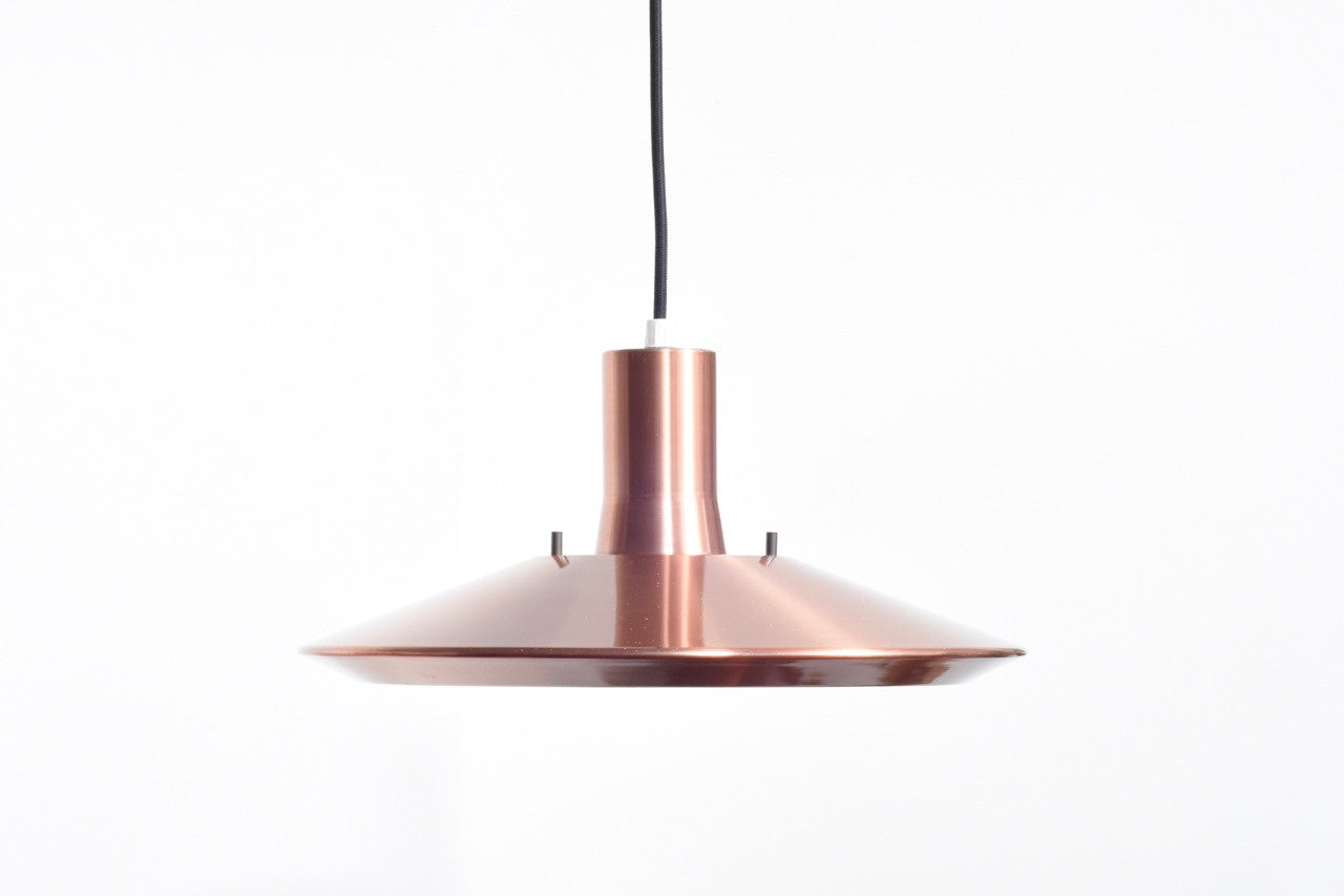 Large copper pendant light
