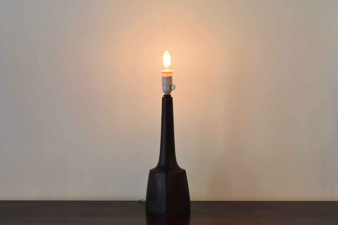 Black ceramic table lamp no.2