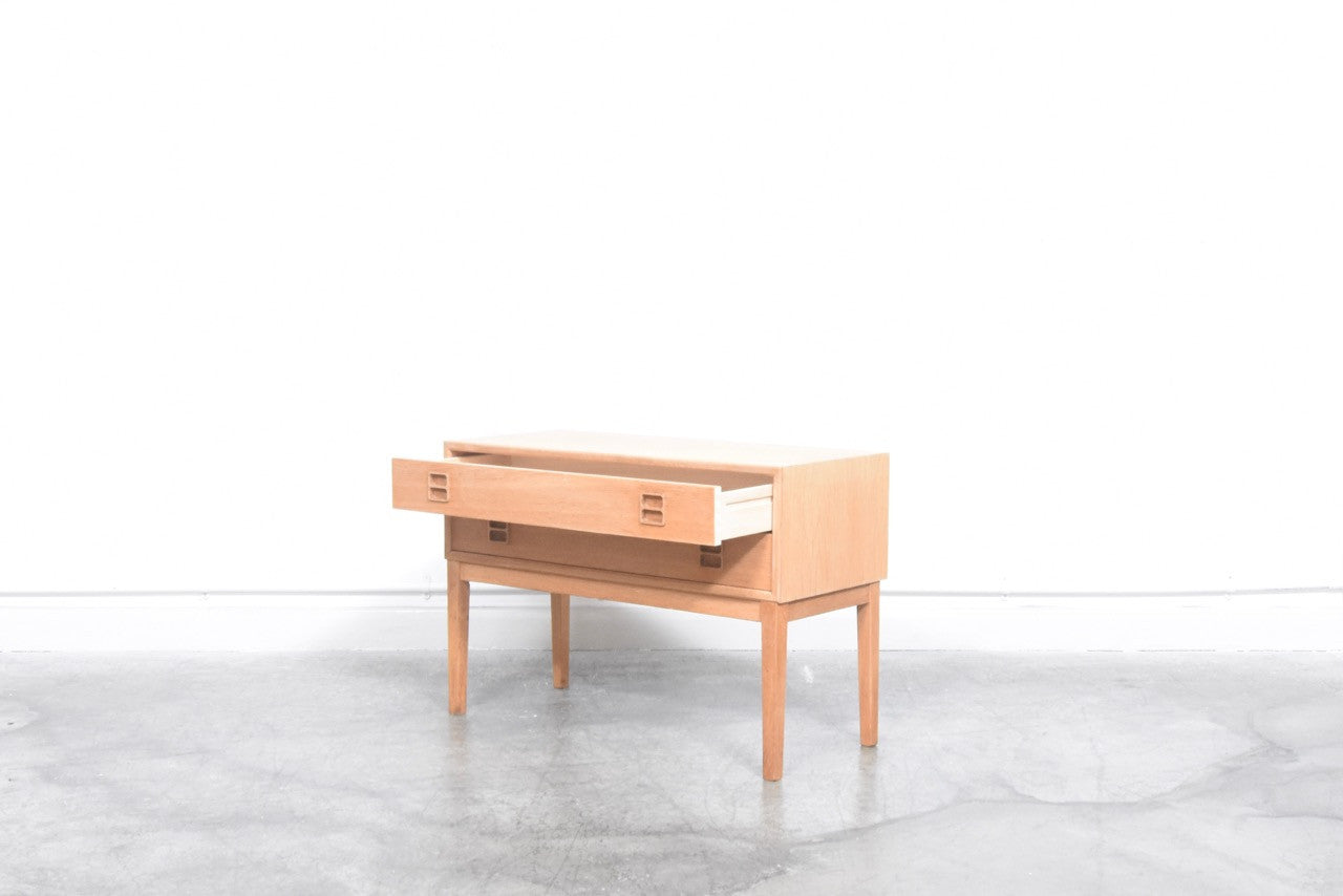 Low oak storage cabinet / TV stand