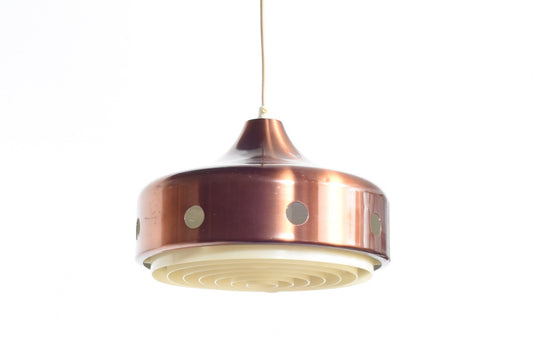 Copper bell shape ceiling light