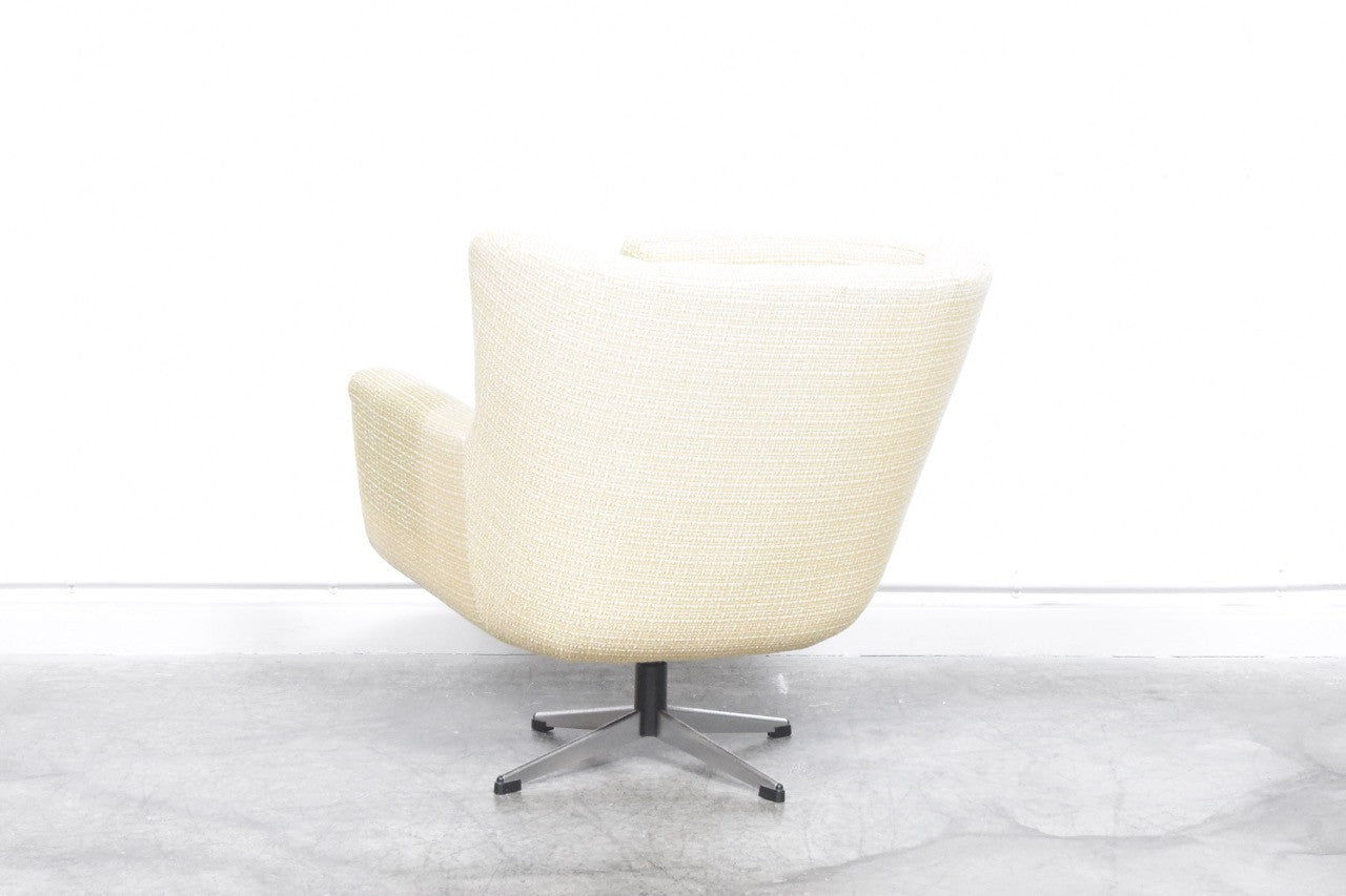 Wool swivel chair by Skjold Sørensen