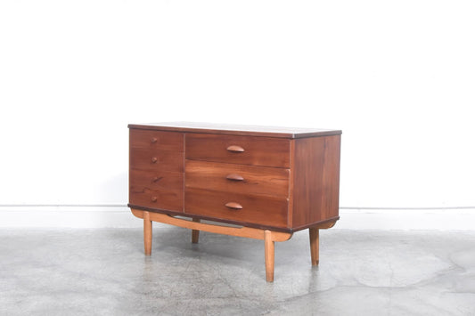 Low teak chest