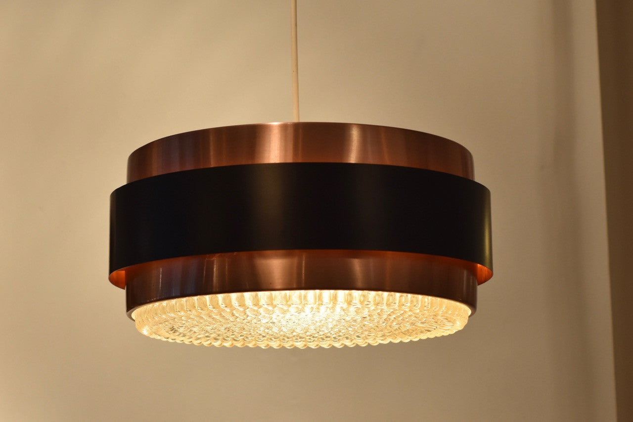 Saturn ceiling lamp with glass diffuser