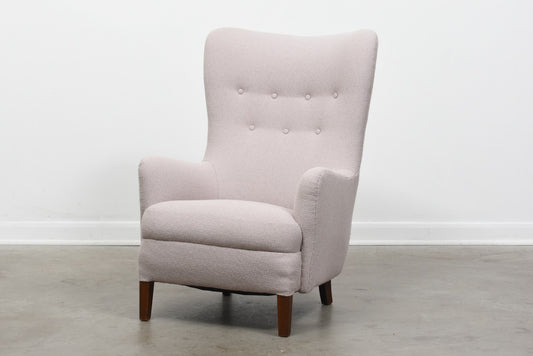 1940s wing back lounger by Frits Henningsen