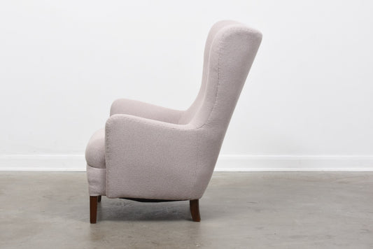 1940s wing back lounger by Frits Henningsen