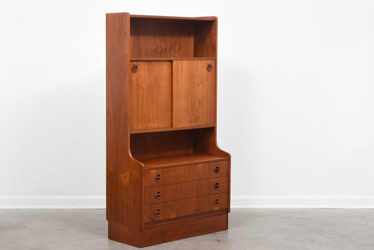 1970s Danish teak storage cabinet