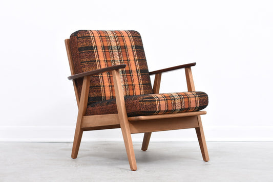 Teak + oak lounge chair
