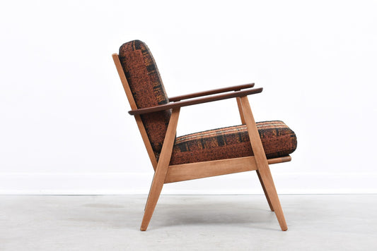 Teak + oak lounge chair