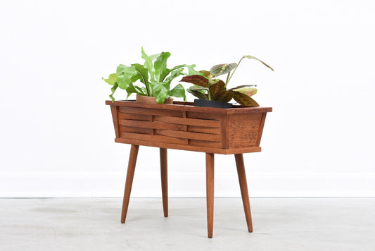 Vintage teak plant stand