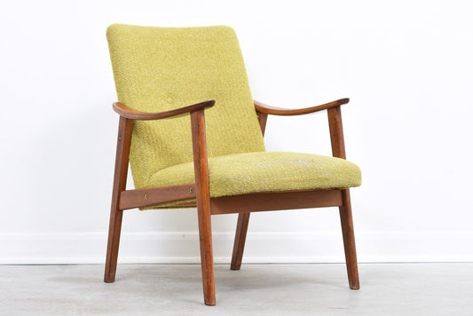 Norwegian lounger with teak arms + legs no. 2