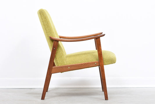 Norwegian lounger with teak arms + legs no. 2