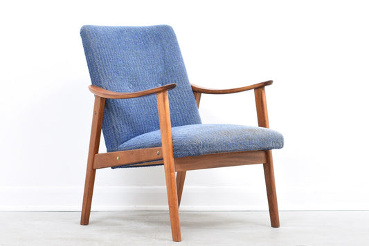 Norwegian lounger with teak arms + legs no. 1