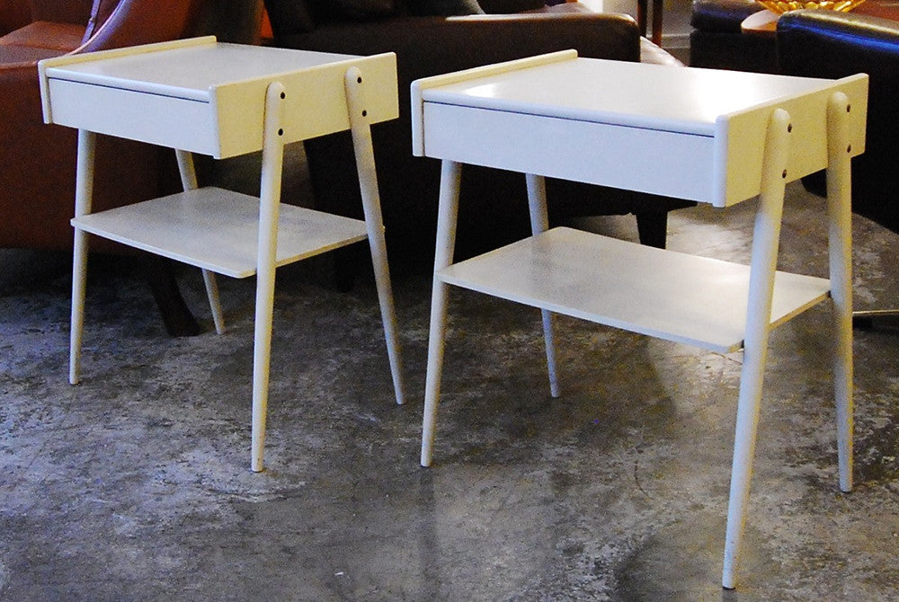 Matching pair of bedside tables