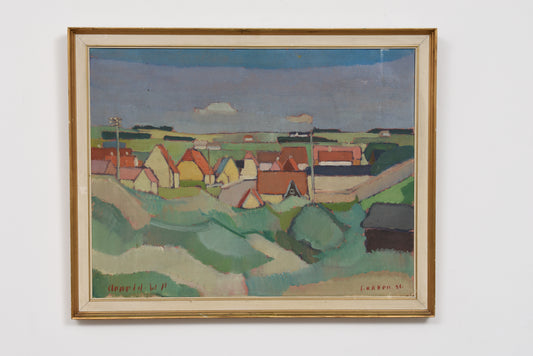 1950s oil painting of Løkken