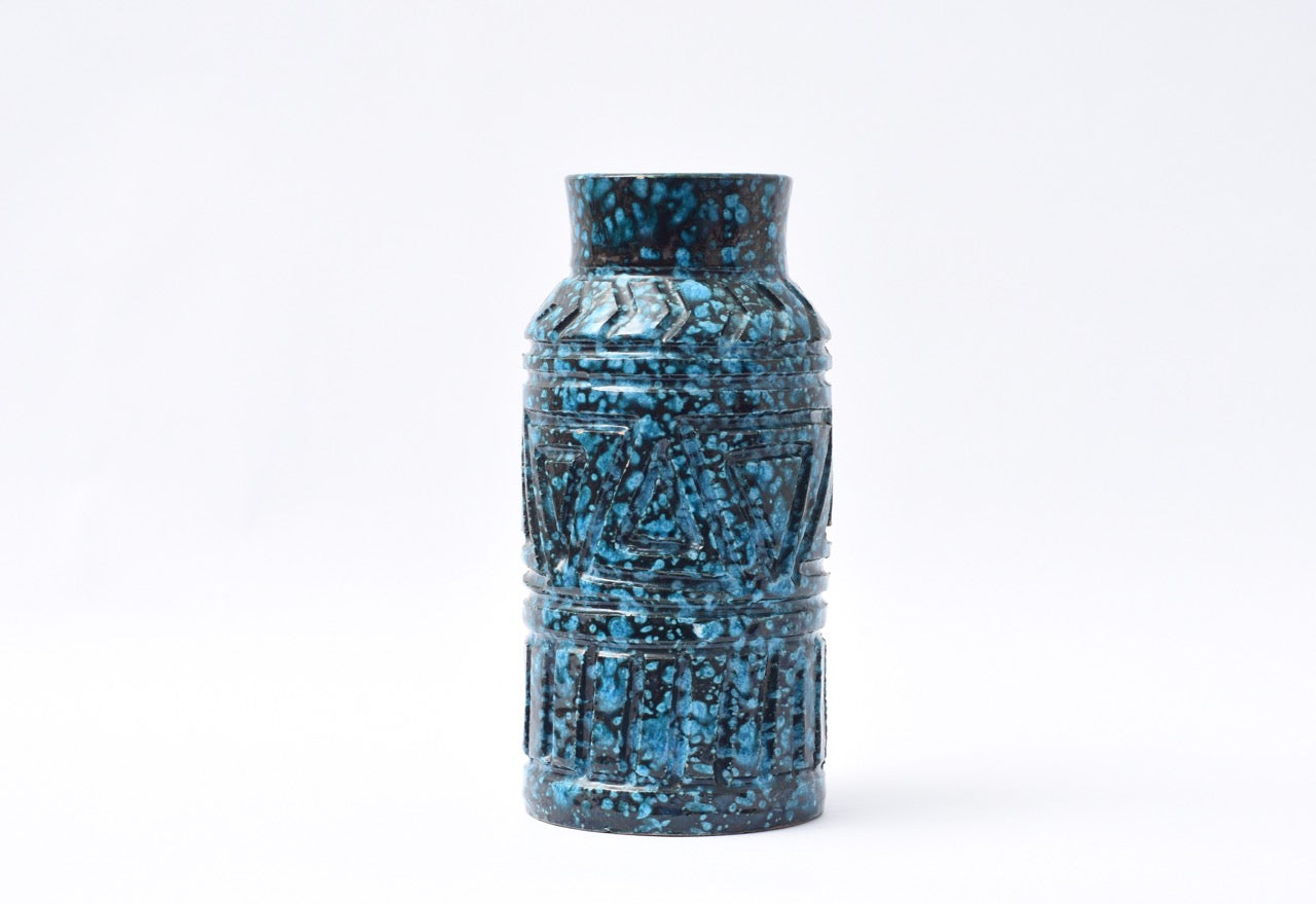 Speckled Italian stoneware vase