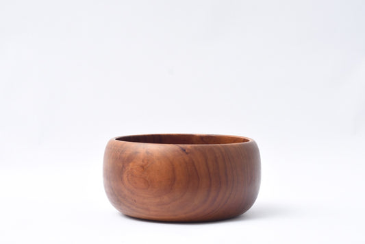 Vintage solid teak bowl