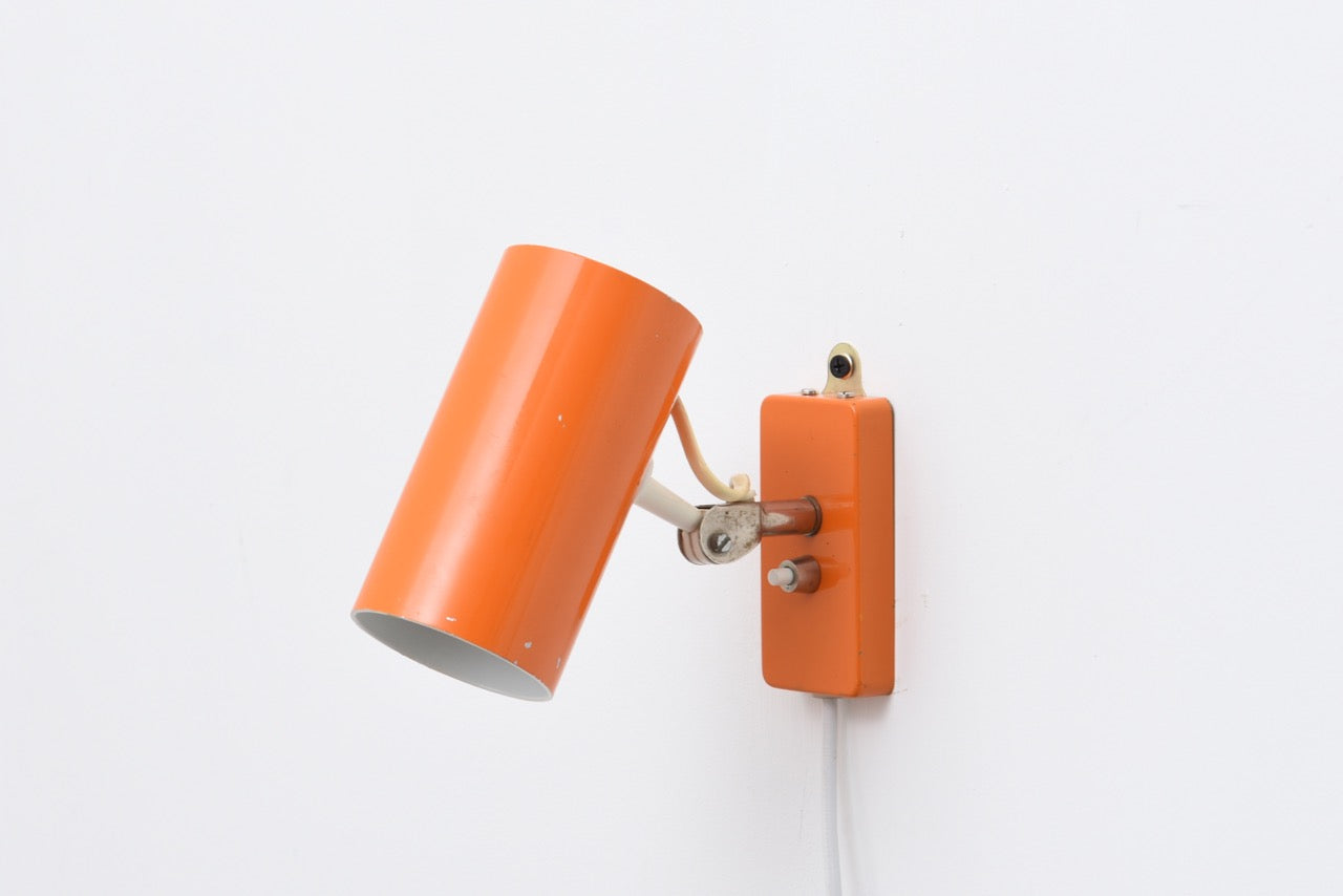 Wall light by E. S. Horn with cylindrical shade