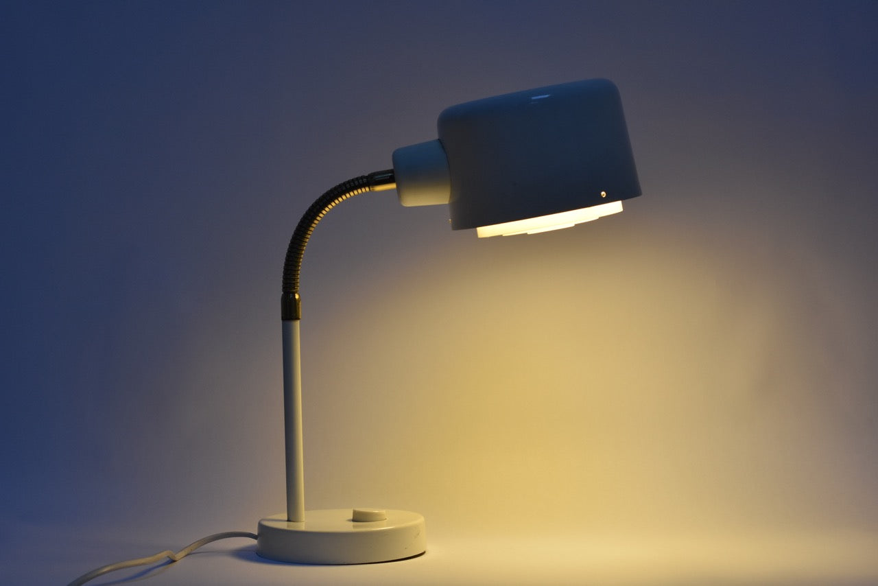 1960s enamel table lamp with acrylic diffuser