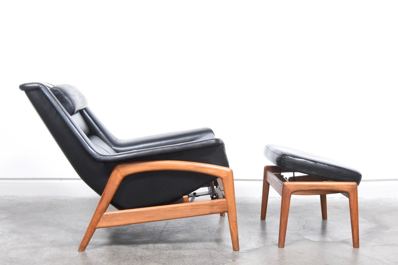Lounger + ottoman by Folke Ohlsson for DUX