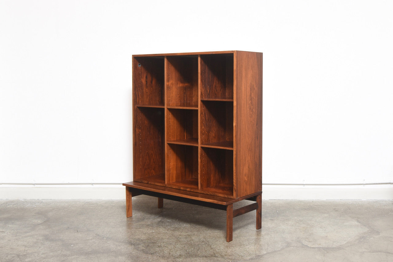 Rosewood bookcase with adjustable shelves