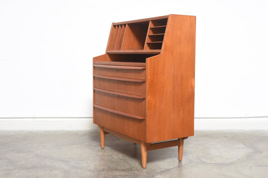 Teak secretary with mirror no. 2