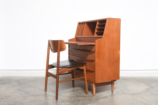 Teak secretary with mirror no. 2