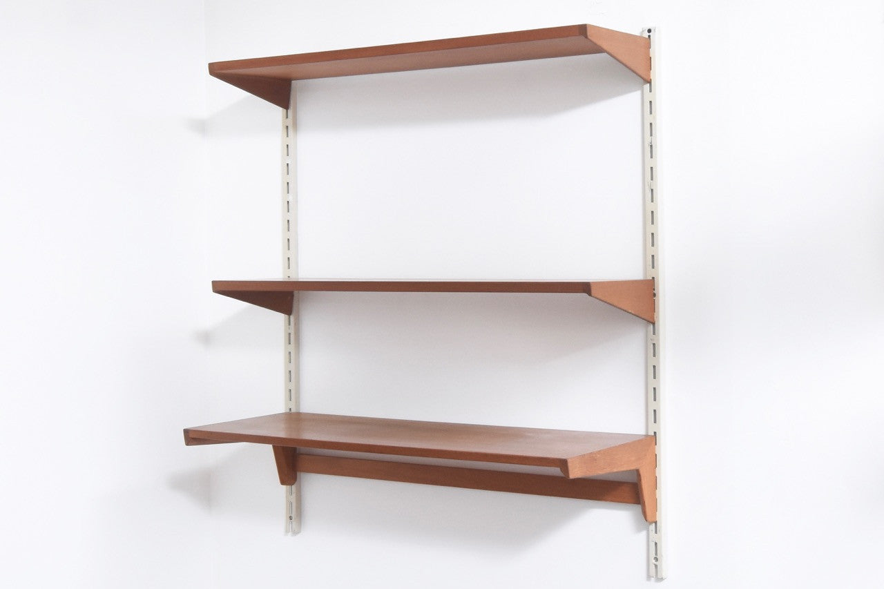 Set of three shelves in teak by Kai Kristiansen