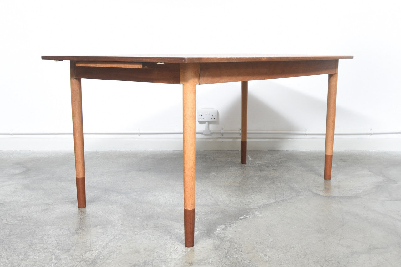 Teak + oak dining table by Børge Mogensen