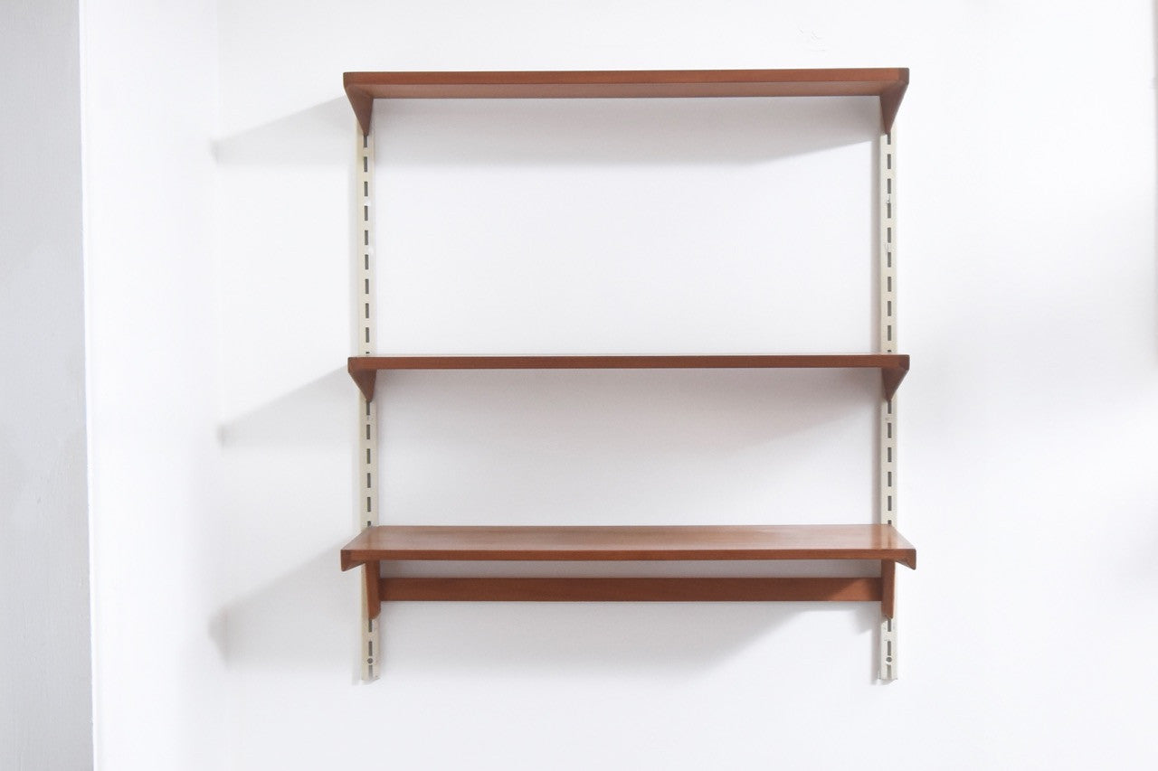 Set of three shelves in teak by Kai Kristiansen