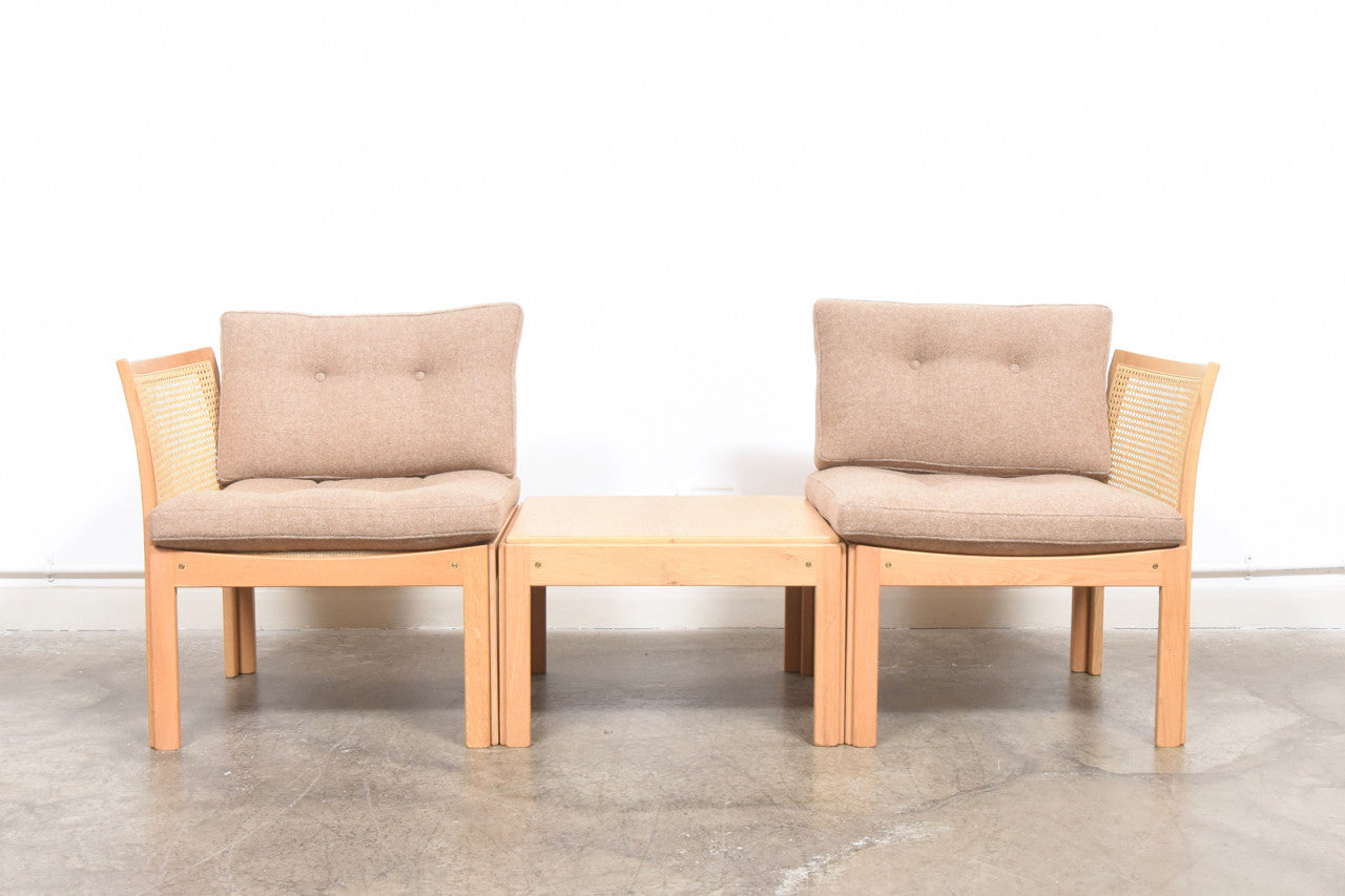 Plexus two seat sofa + table by Illum Wikkelsø