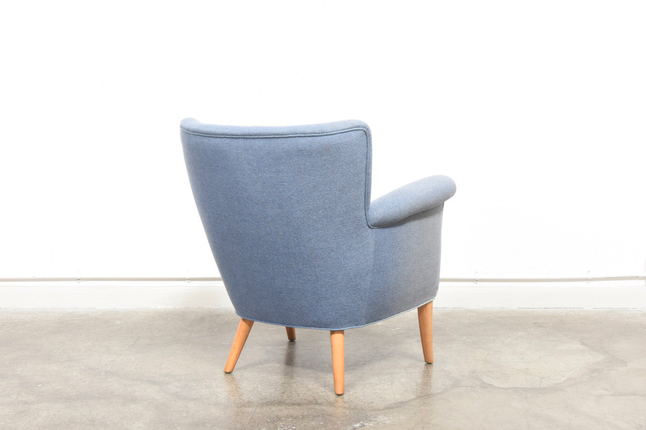 1950s occasional chair with wool upholstery