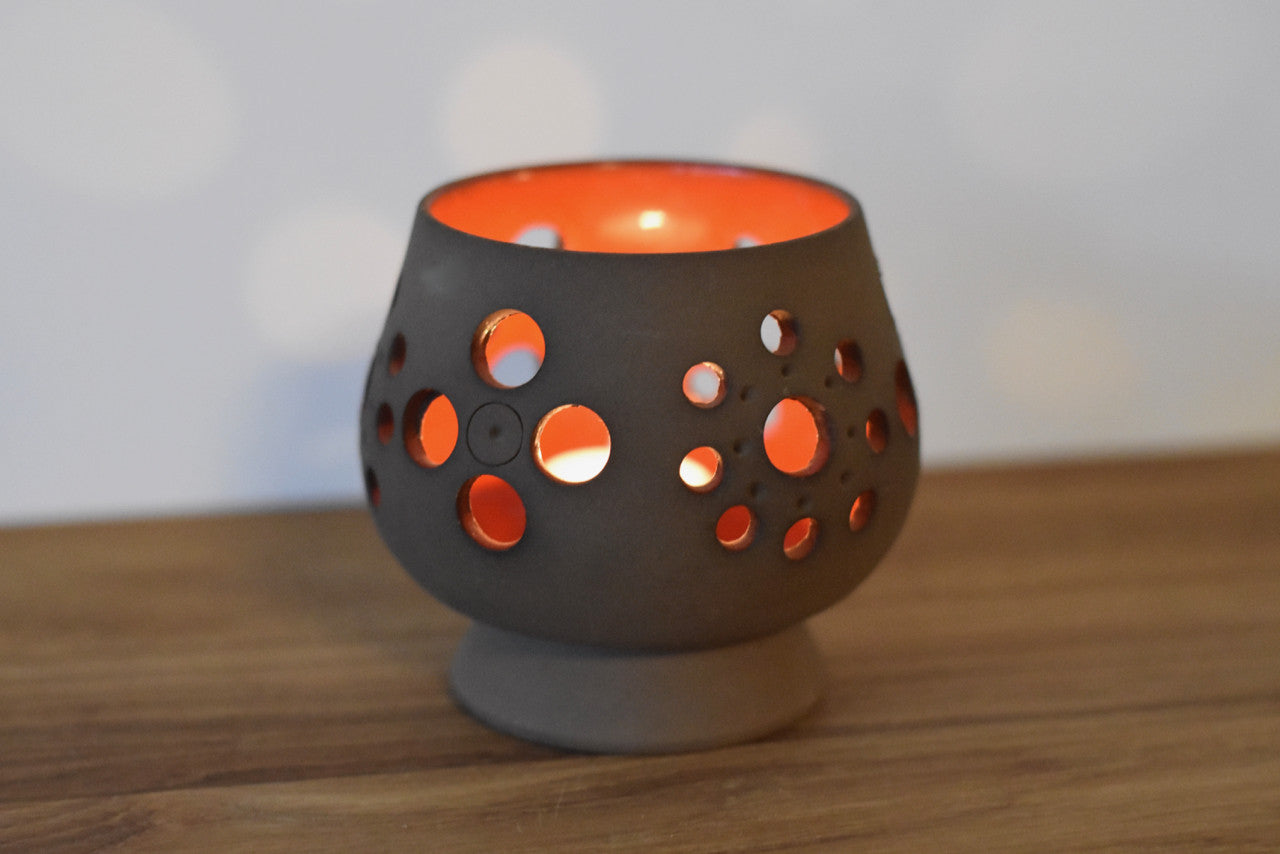 Tea light holder by Töreboda Keramik