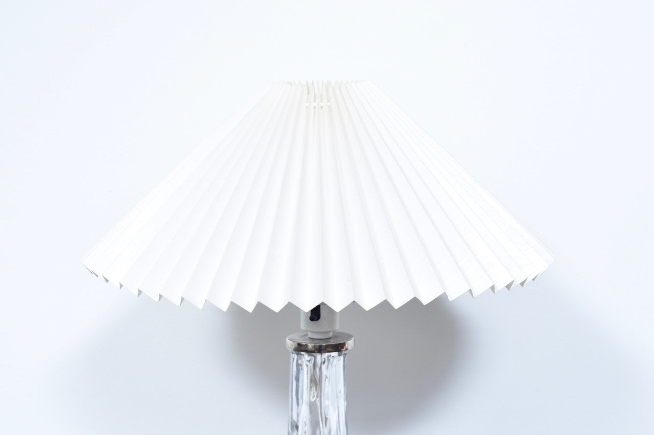 Glass table lamp by Orrefors