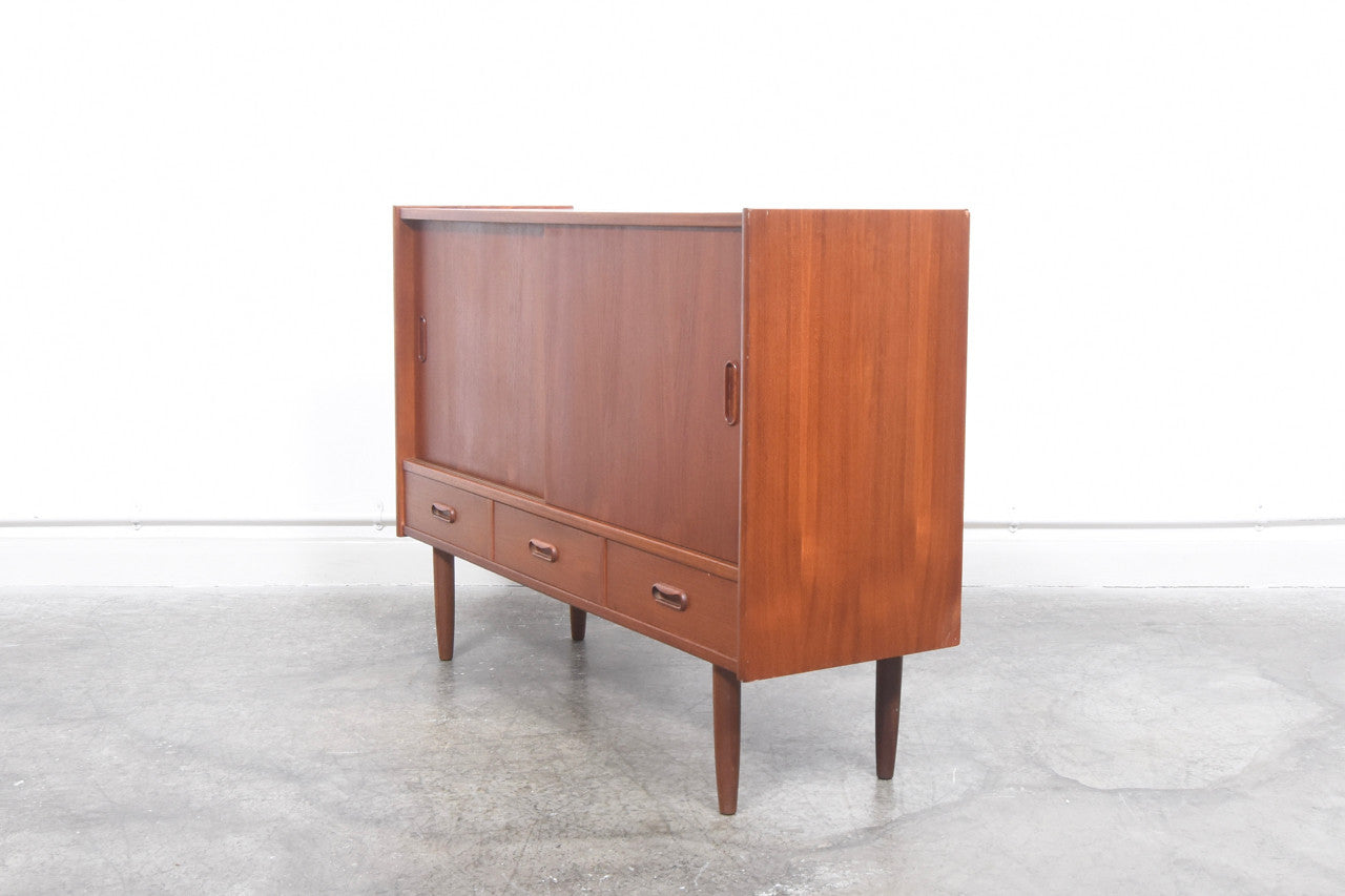 Narrow teak sideboard