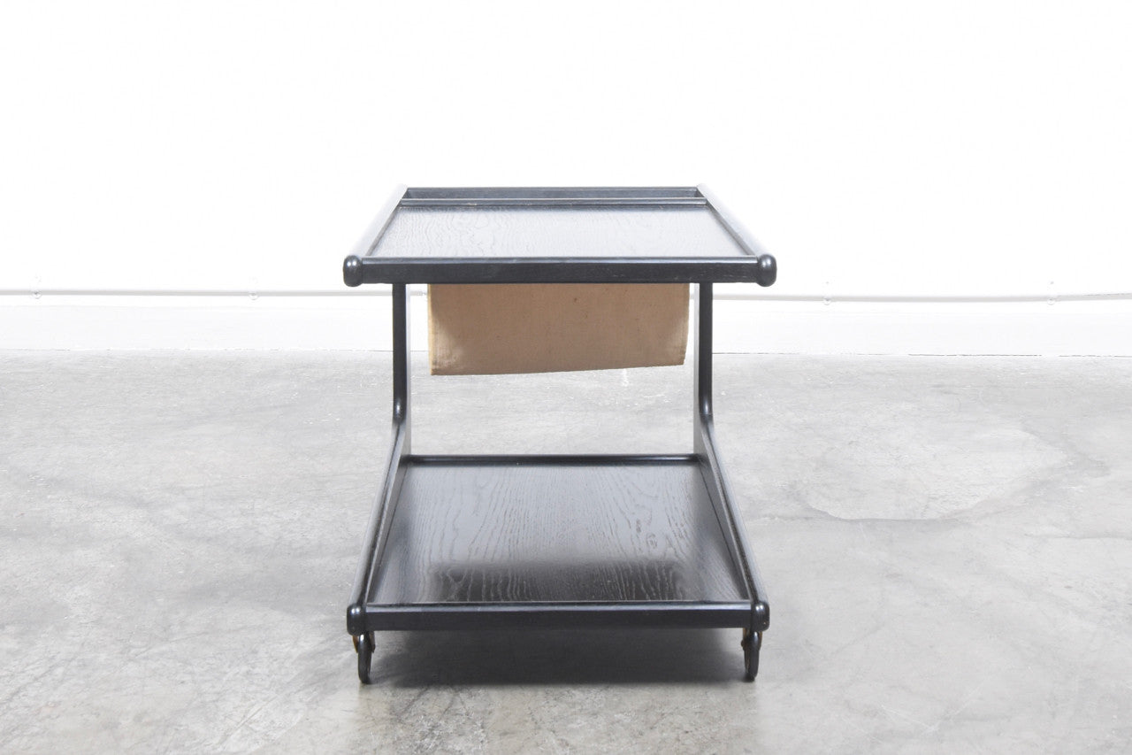 Ebonised oak trolley by Sika Møbler