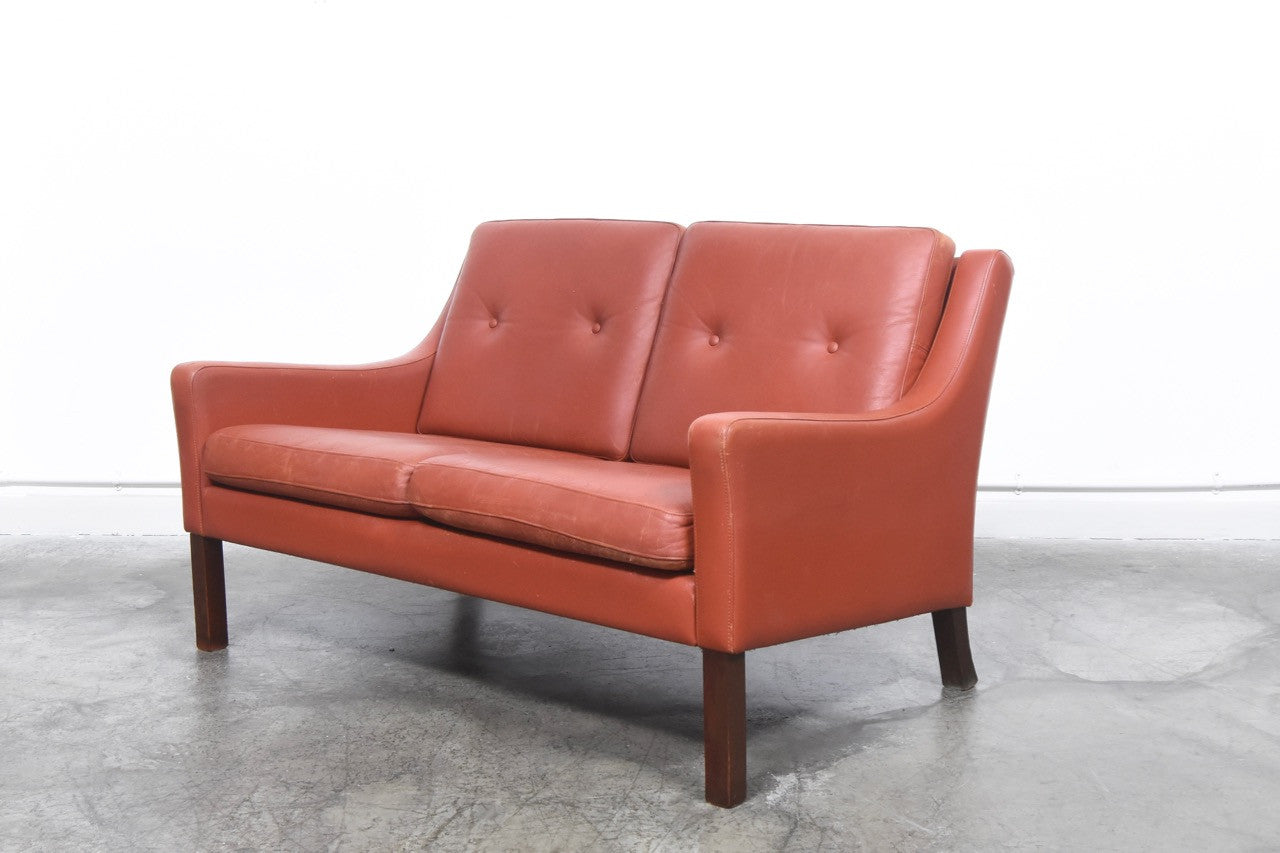 1960s two seater in leather