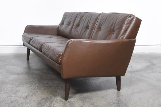 Three seat leather sofa