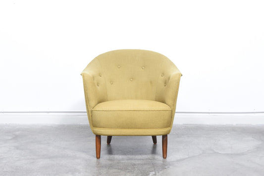 1950s mustard occasional chair
